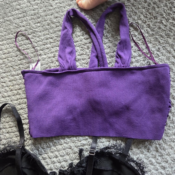 Stylish Women's Intimates Set - Black, Purple, and Pink - Picture 5 of 7